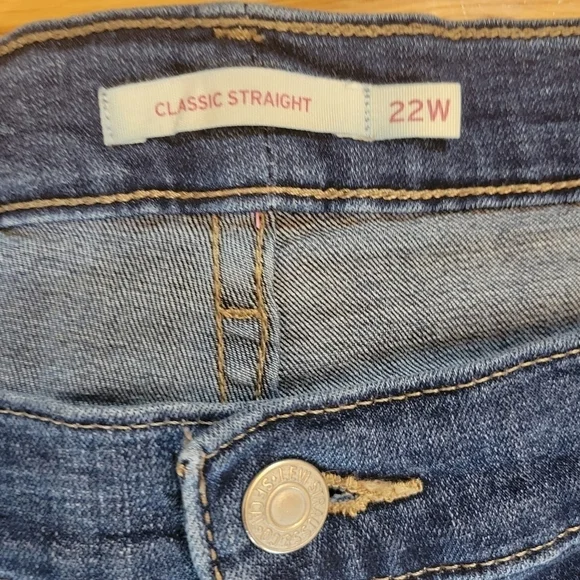 Levi's Classic Straight Leg Denim‎ Jeans Size 22W - Picture 4 of 4